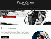 Tablet Screenshot of dawsonlimousine.com